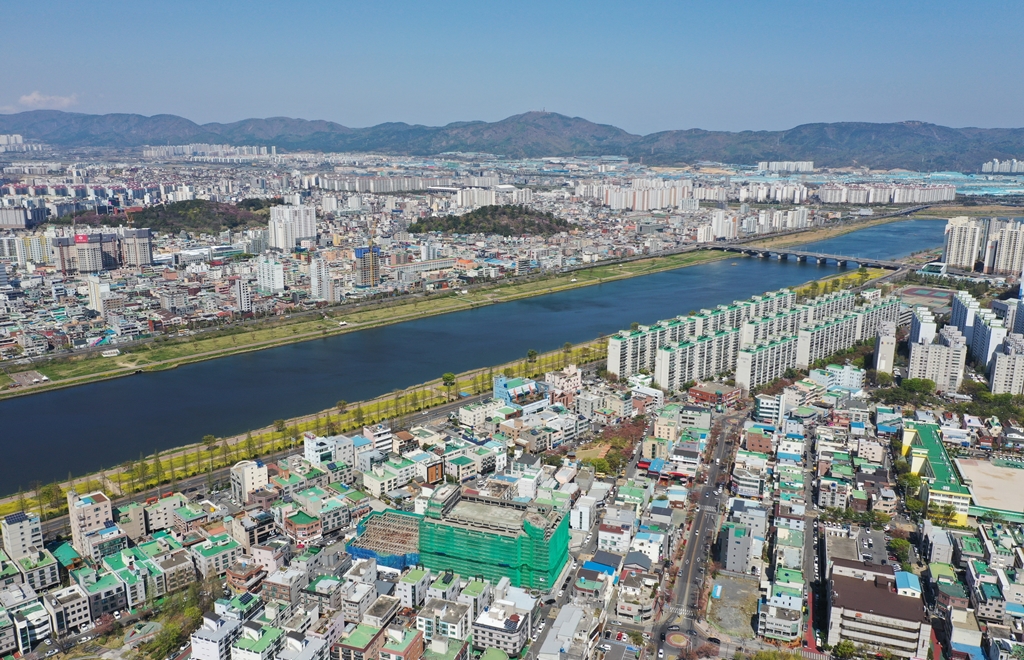 남구시가지와 태화강-1 | 울산광역시 도시경관기록 울산광역시 도시경관기록
