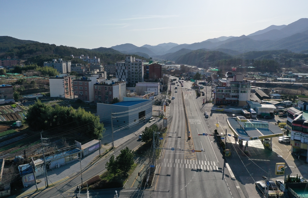 국도14호선(온양읍, 부산방향)