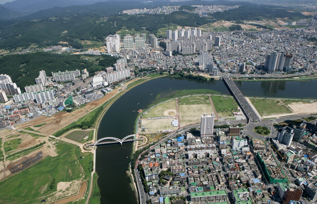 십리대밭교 주변항공촬영02