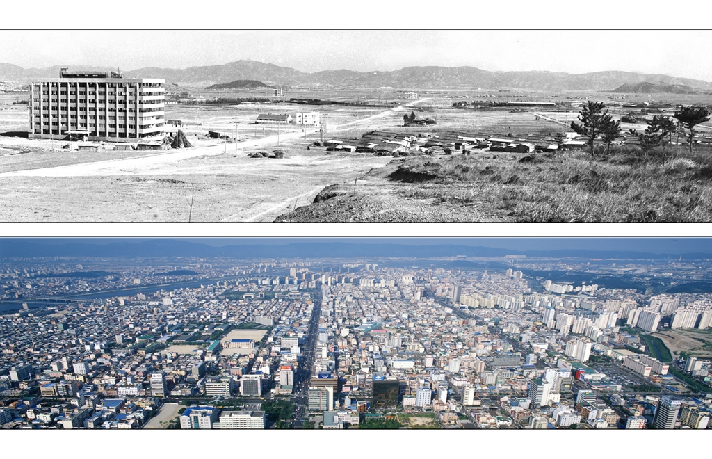 울산시청 앞 전경_1969