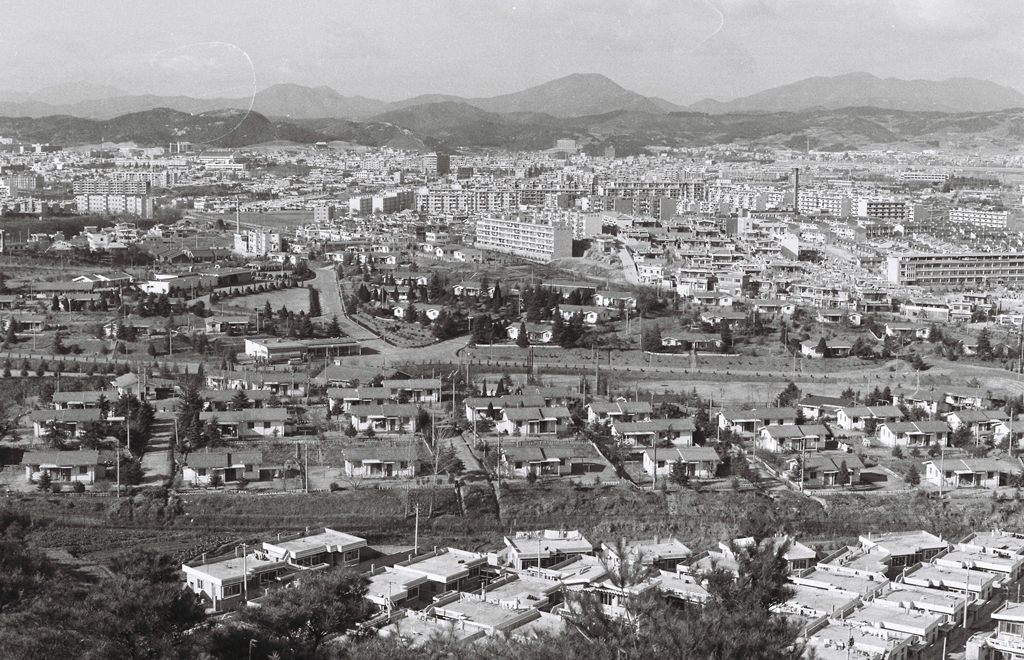 신선산에서 본 남구 시가지 전경_1980년대