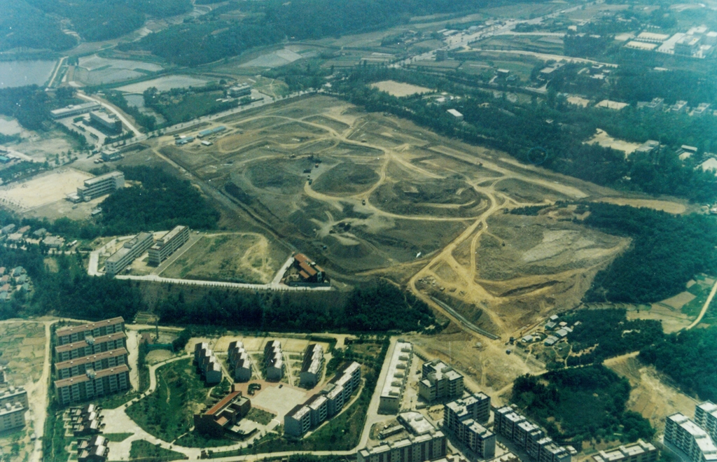 옥동구획정리사업 전경_1981