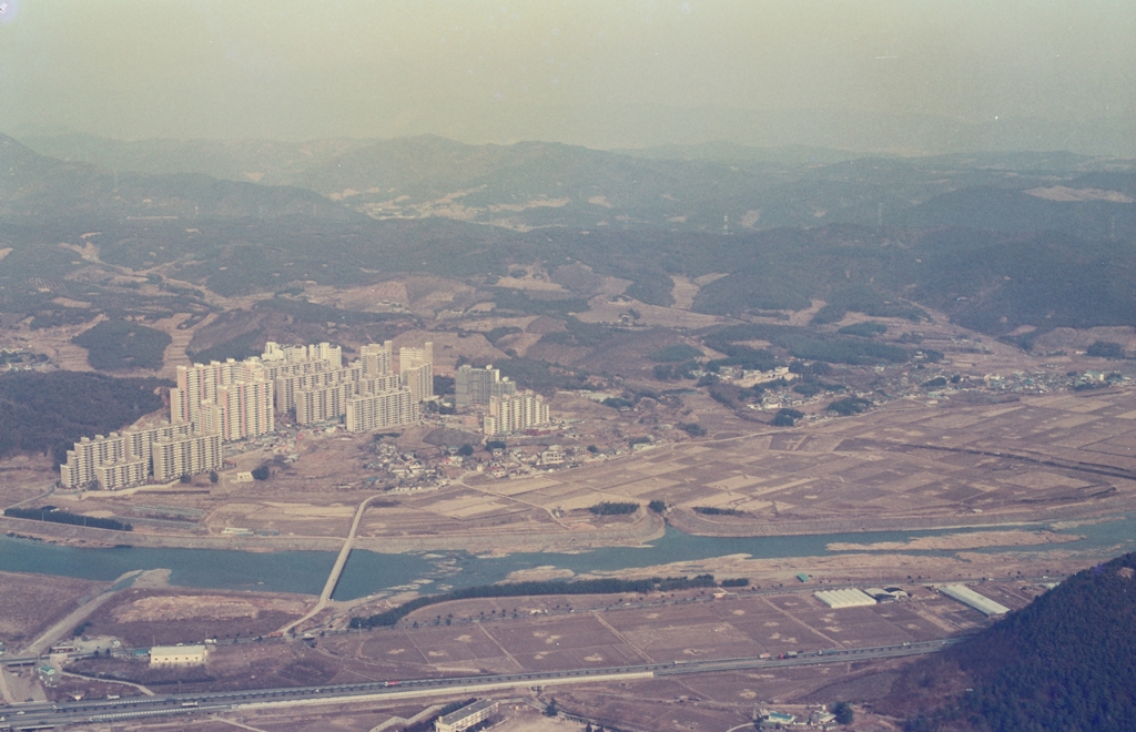 상공에서 본 울주군 구영리 전경_1994