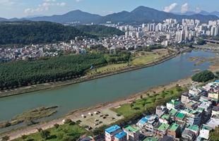 남산의능선을 살린 개발
