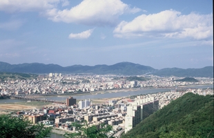 남산에서바라본 울산시가지전경