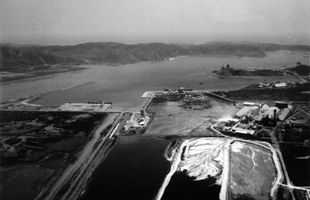 돋질산에서 본 울산항 전경_1967