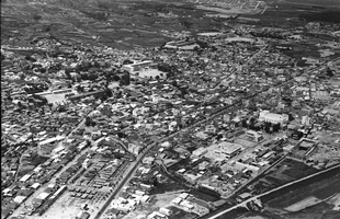 상공에서 본 중구 시가지 전경_1965