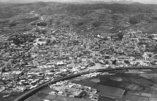 상공에서 본 중구시가지 및 혁신도시 전경_1967