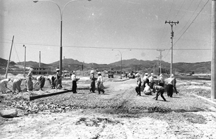 시청앞 도로 공사_1968