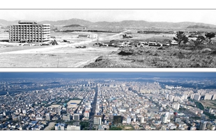 울산시청 앞 전경_1969