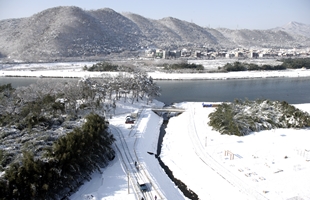 생태공원 태화지구(내오산)겨울전경
