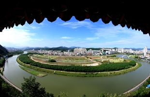 남산 정자에서본 태화강대공원전경