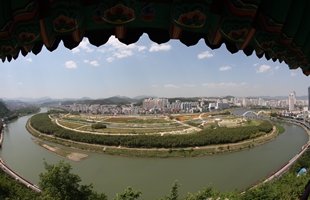 군월정에서본 태화강대공원