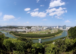 남산에서본 태화강국가정원전경01