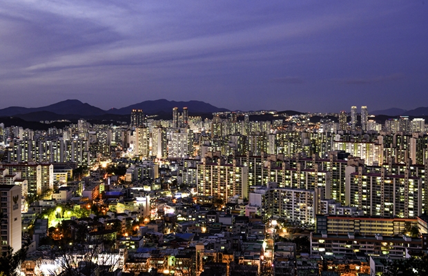 신선산에서 본 야경