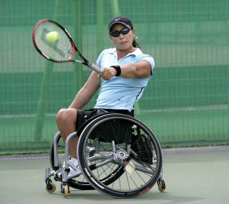 장애인 체전 여자 테니스경기