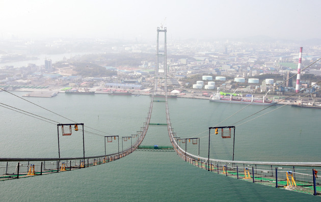 울산대교 건설현장