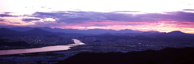 태화강변의 일몰