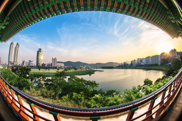 태화루에서본 태화강