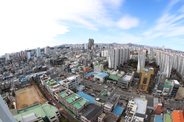 삼산동 주변시가지 전경