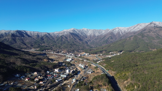 가지산 주변시가지 전경