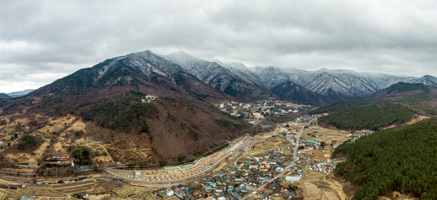 영남알프스 주변시가지 전경