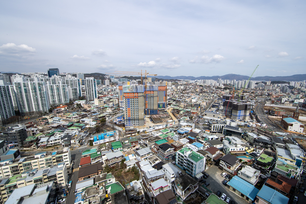 우정동 주변시가지 전경