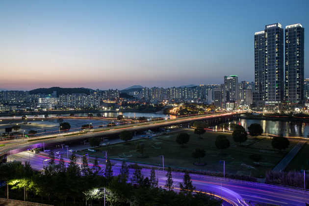 태화교 및 태화루 주변시가지 야경