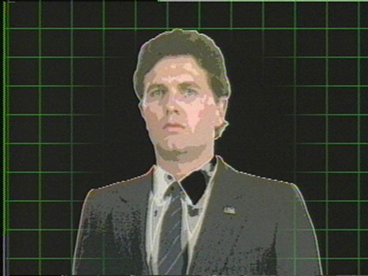 Max Almy, Perfect Leader, 1983. 4m.15s.(Image copyright of Max Almy, courtesy of Video Data Bank at the School of the Art Institute of Chicago, vdb.org)