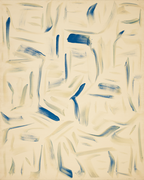 LEE Ufan, East Winds 84011002, 1984, Oil on canvas, 227×181cm, National Museum of Modern and Contemporary Art, Korea.