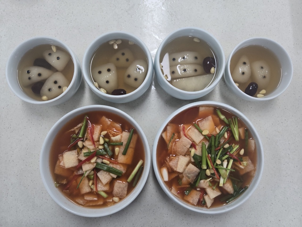 배숙, 배나박김치