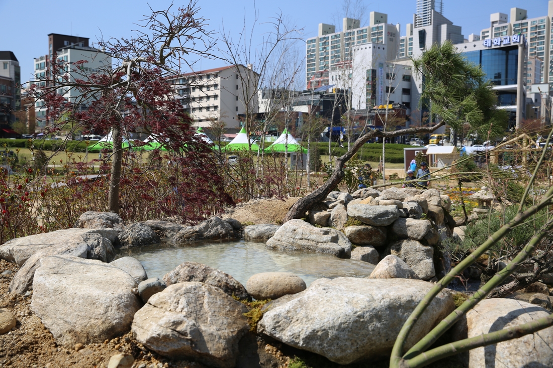 [조성과정] 20180411 초청작가정원 : 태화강의 물의 풍경_이시하라 카즈유키