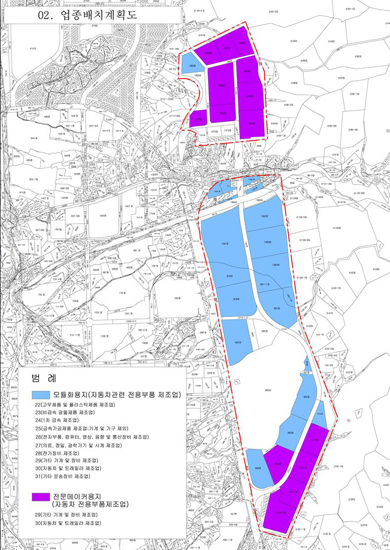 모듈화일반산업단지 배치도
