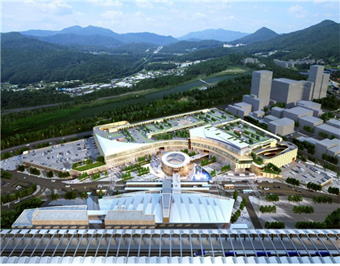Ulsan KTX Station Complex Transfer Center Air View