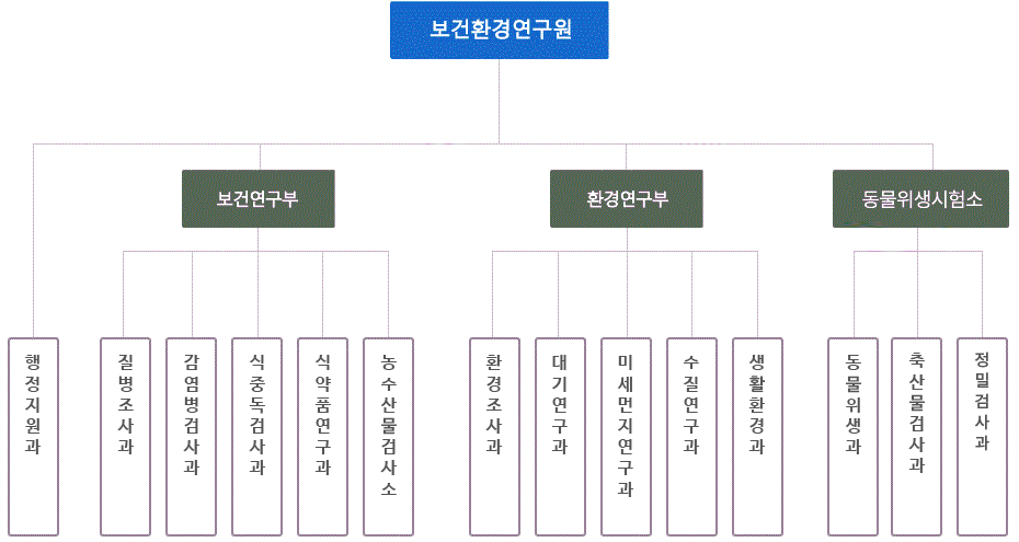 보건환경연구원조직도