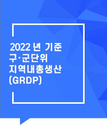 2022년 기준 구군단위 지역내총생산(GRDP)