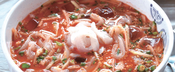 Raw Flounder in Cold Broth