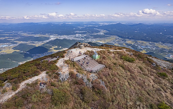 신불산 - 위에서찍은사진