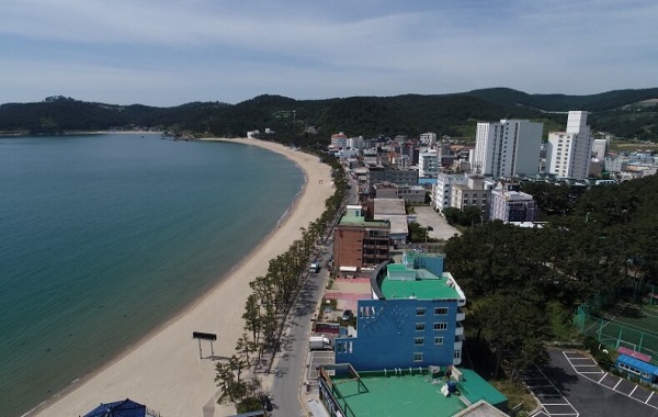 진하해수욕장 - 멀리서찍은 전경1