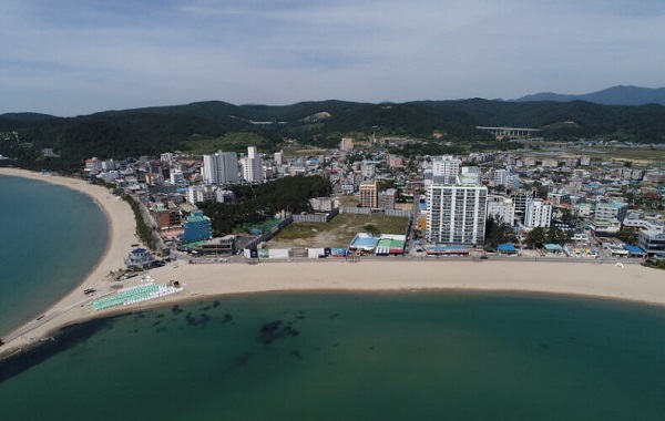 진하해수욕장 - 멀리서찍은 전경2