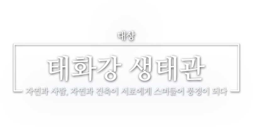 대상 태화강 생태관 자연과 사람, 자연과 건축이 서로에게 스며들어 풍경이 되다