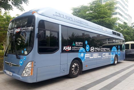未来型氢燃料电池公交车
