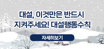 대설, 이것만은 반드시 지켜주세요! 대설행동수칙
자세히보