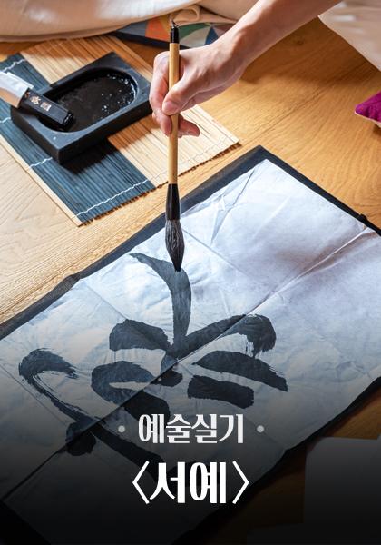 예술실기 서예 < 전각/한문/서간체/문인화/한글 > 포스터